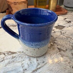 Hand Crafted Pottery Stoneware Two Tone  Mug
